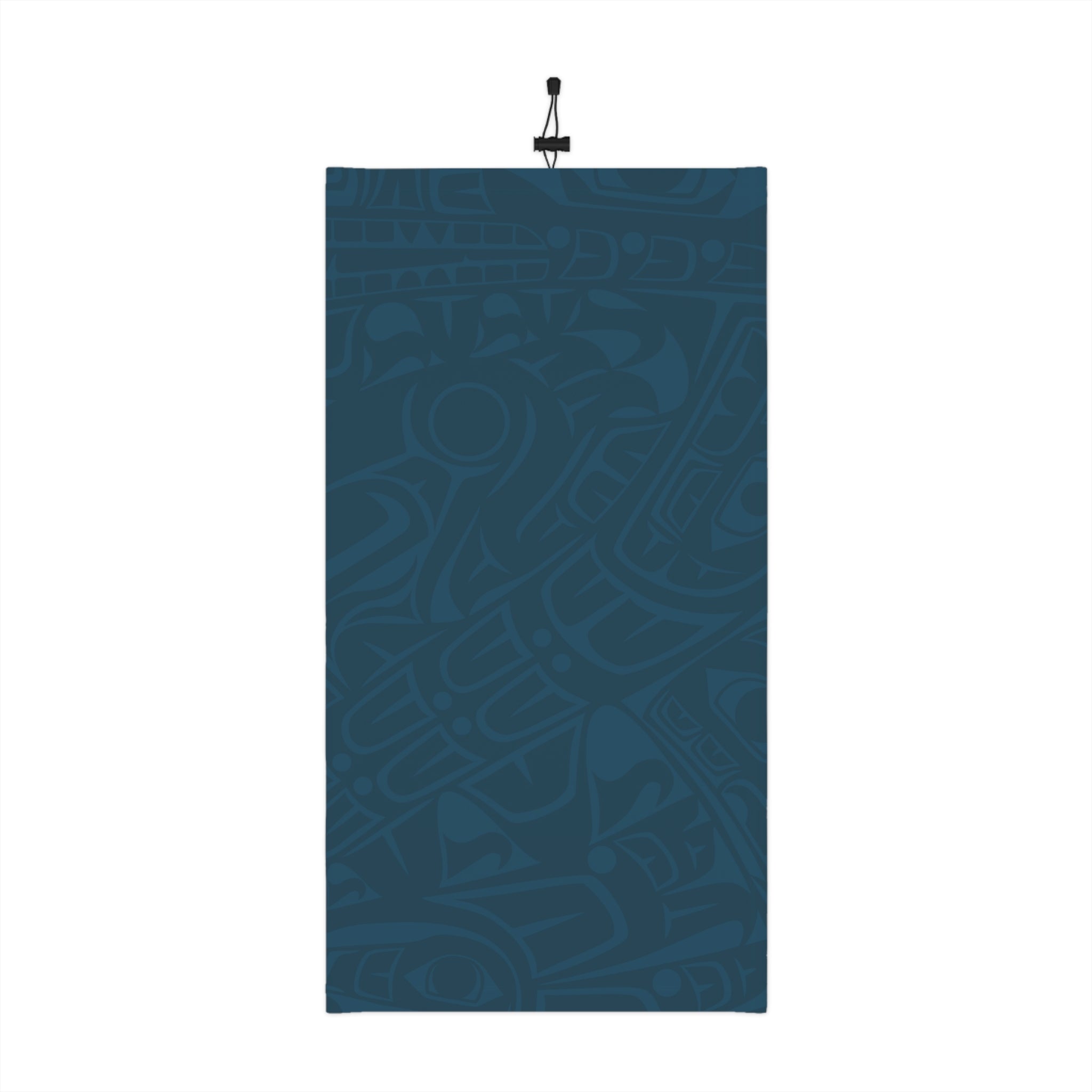 Neck Gaiter, Headband with Drawstring - Signature Print - Atlantic Blue
