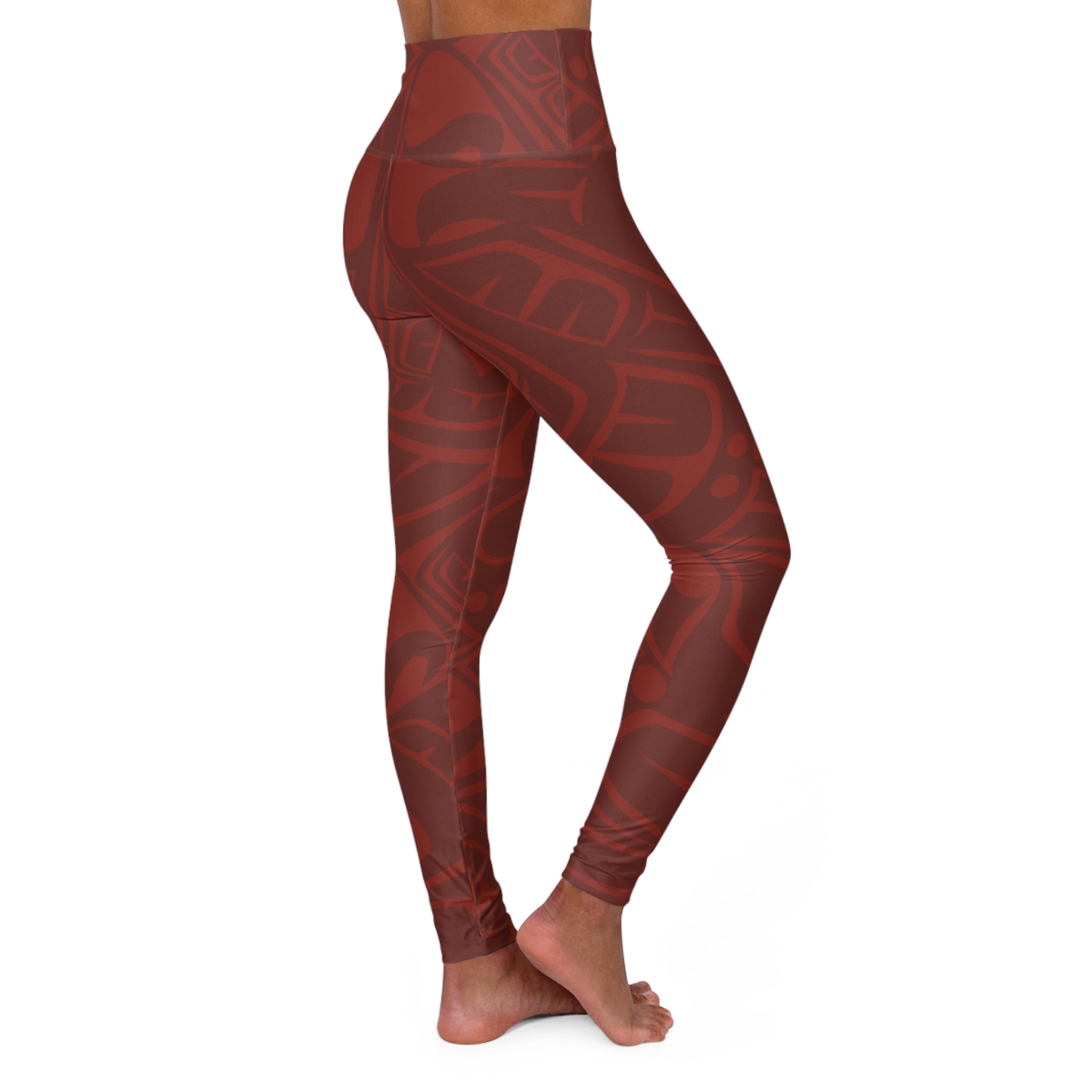 High Waisted Legging, Yoga Pant – Signature Print – Raven Raven
