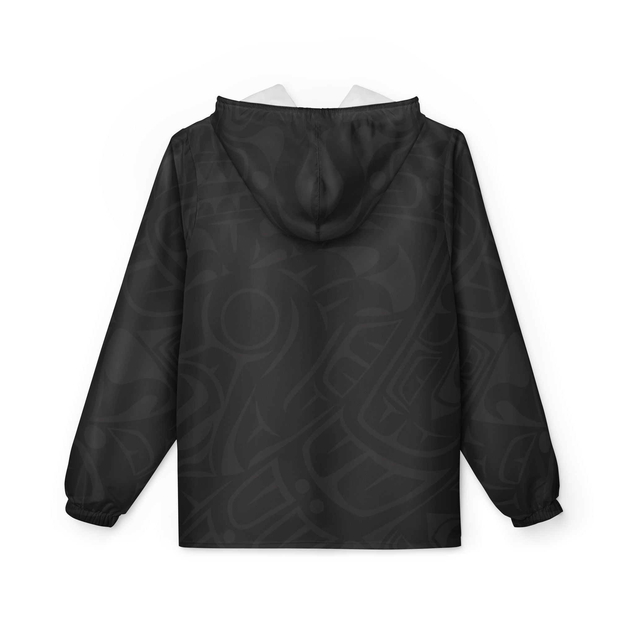 Unisex Windbreaker | Signature Print in Black & Gray
