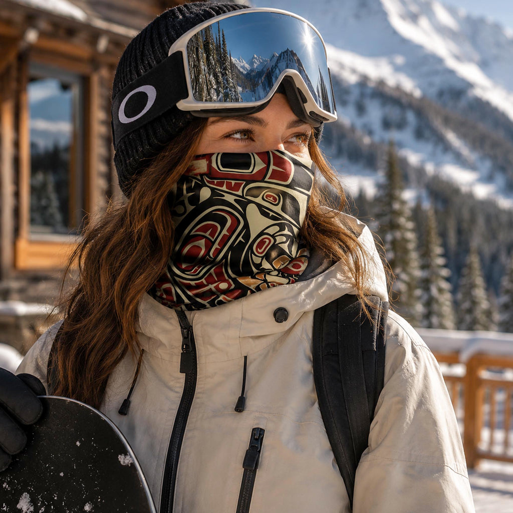 Neck Gaiter, Headband with Drawstring – Signature Raven