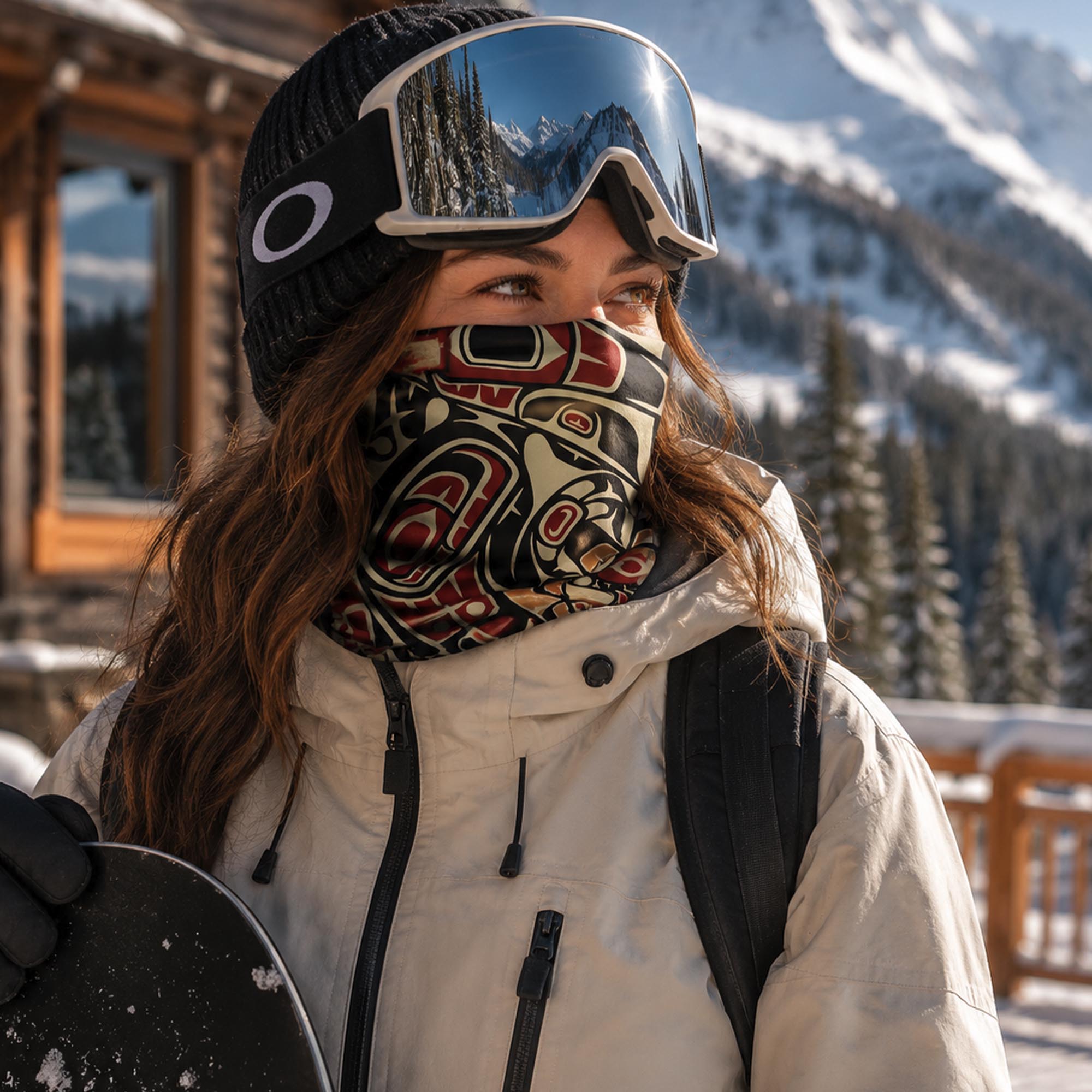 Neck Gaiter, Headband with Drawstring – Signature Raven